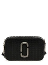 MARC JACOBS THE MONOGRAM DEBOSSED SNAPSHOT CROSSBODY BAGS BLACK