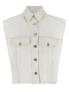 ISABEL MARANT TYRA GILET WHITE