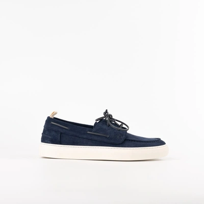 Alexander Hotto Boat Moccasin In Blue