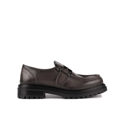 Alexander Hotto Moccasin With Side Buckle In Gray