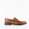 ALEXANDER HOTTO ALEXANDER HOTTO SMOOTH BROWN LEATHER CANDY LOAFER