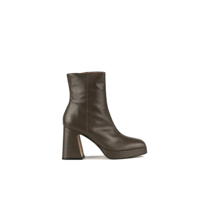 Angel Alarcon Wide-heeled Ankle Boot In Green