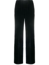 Antonelli Elasticated-waist Velvet Trousers In Blue