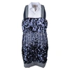Antonio Marras Blue Sequin Patchwork Dress In Blue