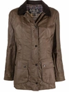 Barbour Beadnell Waxed Jacket In Bark