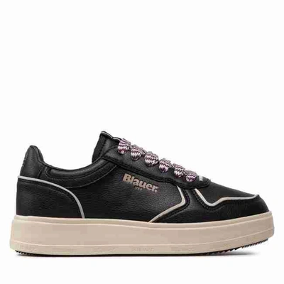 Blauer Woman Sneakers Black Size 11 Soft Leather