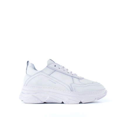 Copenhagen White Shaded Leather Sneakers