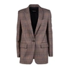Dondup Prince Of Wales Single-breasted Blazer In Multicolor