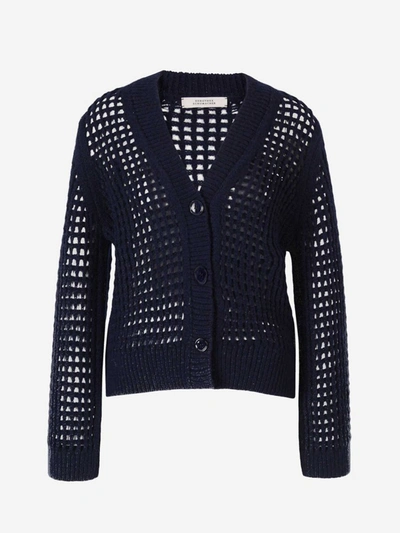 Dorothee Schumacher Cardigan Mit V-ausschnitt In Navy