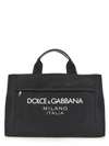 Dolce & Gabbana Dolce&gabbana Black Nylon Tote Bag Men In Black