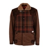 Fay Archive Caban Jacket In Brown