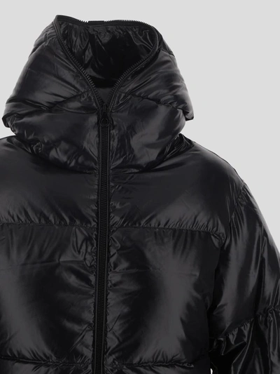 Duvetica Callia Hooded Down Jacket In Black