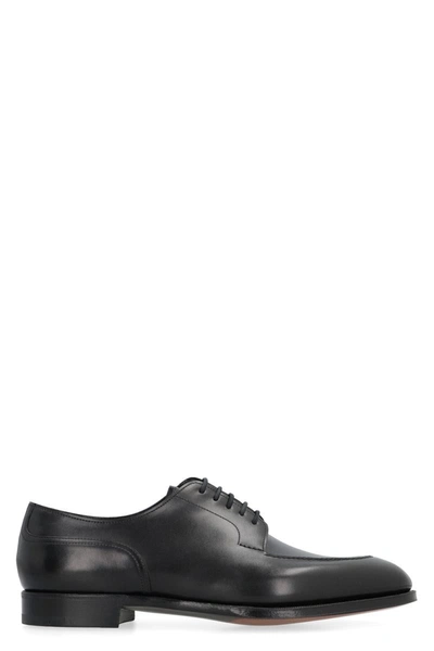 Edward Green Leather Lace-up Shoes In Black