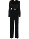 GUCCI GUCCI BELTED LONG JUMPSUIT