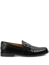 Gucci Men's Leather Loafers In Black