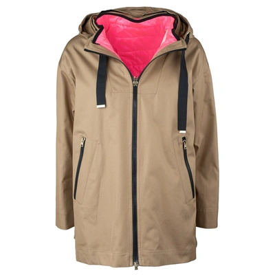 Herno Detachable Quilted Inner Hood Jacket In Brown