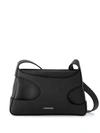 Ferragamo Cut-out Detailing Leather Mini Bag In Black