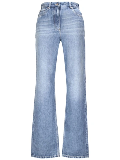 Ferragamo High-waisted Bootcut Jeans In Blue