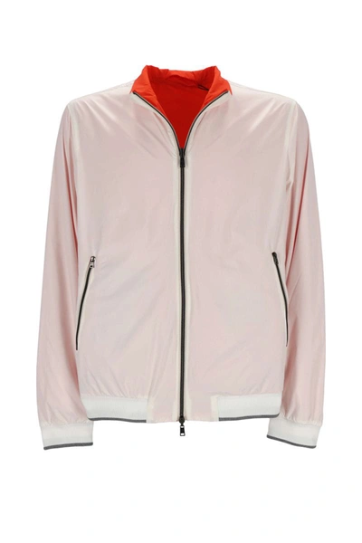 Herno Contrast Lining Lightweight Jacket In Bianco