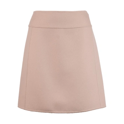 Max Mara Wool Pencil Skirt In Beige