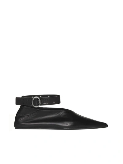 Jil Sander Flat Shoes In Black