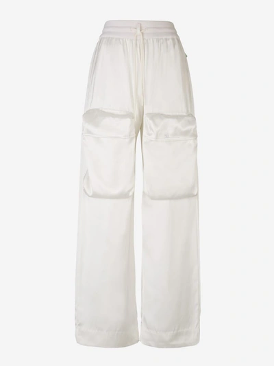 Off-white Duchesse Cargo Trousers In Bianco