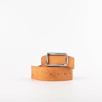 Orciani Amber-colored Belt In Brown