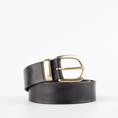 Orciani Black Soft Bull Belt