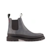 PAUL SMITH PAUL SMITH GREY SMOOTH LEATHER ANKLE BOOTS
