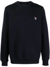 Ps By Paul Smith Ps Paul Smith Zebra Logo Sweatshirt In Organic Cotton In Blue
