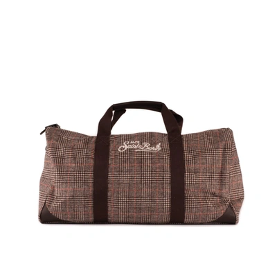 Saint Barth Prince Of Wales Duffle Bag In Multicolor