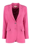 Michael Michael Kors Michael Kors Single-breasted Two-button Blazer In Pink