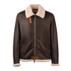 Stewart Shearling Spanish Merino Lam In Brown