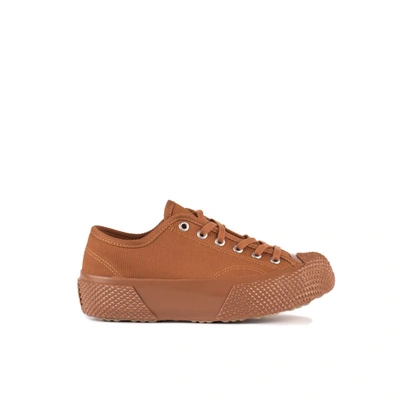 Superga Military Deck Pique Caramel In Brown