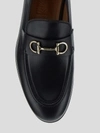 Ferragamo Black Ottone Loafers