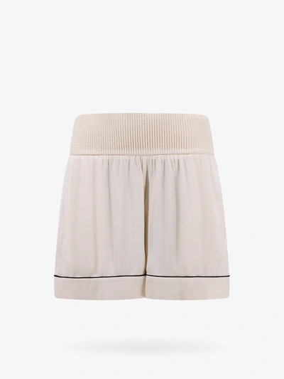 OFF-WHITE OFF WHITE WOMAN SHORTS WOMAN BEIGE SHORTS