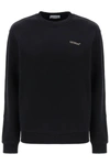 OFF-WHITE OFF-WHITE CREW-NECK SWEATSHIRT WITH DIAG MOTIF WOMEN