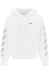 OFF-WHITE OFF-WHITE HOODIE WITH CONTRASTING TOPSTITCHING MEN