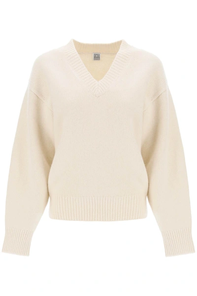 TOTÊME TOTEME WOOL AND CASHMERE SWEATER WOMEN