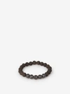 Tateossian Vesuvius Black Beaded Bracelet - Large In Brown