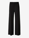 Valentino Straight-leg Tailored Wool Pants In Black