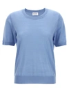 P.a.r.o.s.h P.a.r.o..h. Short Sleeve Sweater In Light Blue