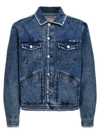 Isabel Marant Jango Logo-embroidered Denim Jacket In Blue