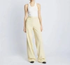 PROENZA SCHOULER VISCOSE SUITING PANTS IN PARCHMENT YELLOW