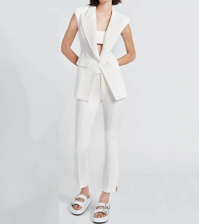 Smythe Stovepipe Pant In White