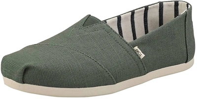 Toms Alpargata Mallow In Olive In Green