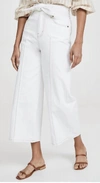 JOIE GADINA BELTED WIDE LEG PANTS IN WHITE