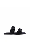 Shu Shop Daria Braided Sandal In Black In Black