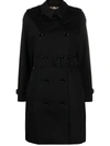 BURBERRY BURBERRY KENSINGTON COTTON TRENCH COAT