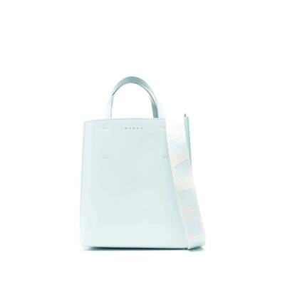 Marni Small Museo Tote Bag In Blue